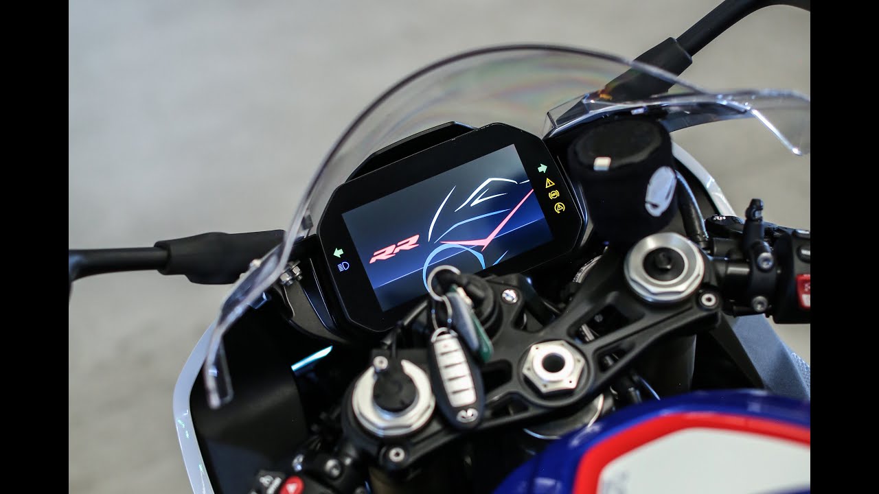 2020 BMW S1000RR M DASH AND SETTINGS FULL REVIEW - YouTube