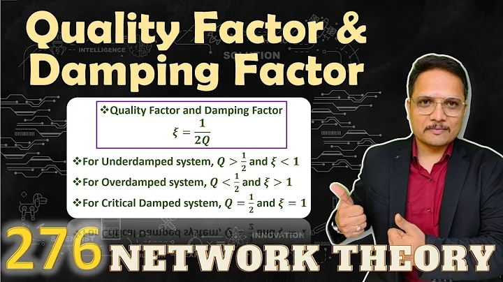 Relation of Quality Factor and Damping Factor | AC Analysis Parameters | Network Theory