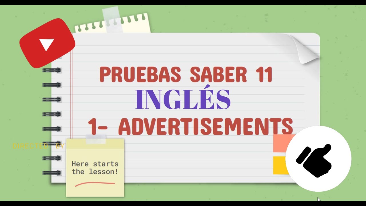 1. Avisos Pruebas saber 11 inglés YouTube