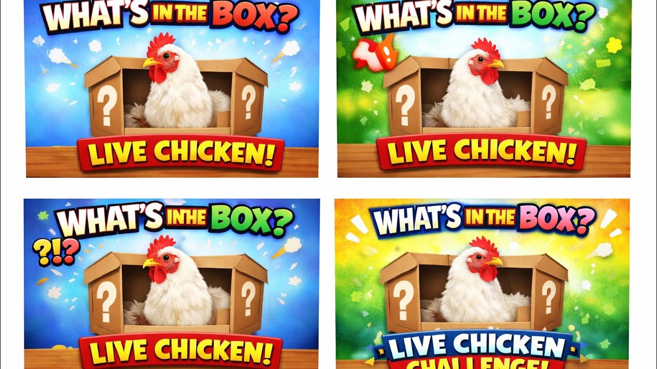 WHAT’S IN THE BOX CHALLENGE?!?! LIVE CHICKEN!!! 🐓 🐜 (MUST WATCH)