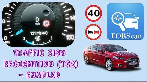Traffic Sign Recognition (TSR) - Enabled / Disabled - Ford Mondeo mk5, Smax, Galaxy, Edge - Forscan