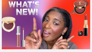 New Prada lip gloss, Gucci glow blush, YSL Honeymoon blush, Chanel 112 Rouge Coco
