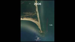 The shifting of cape point on Hatteras island 1993 - 2023