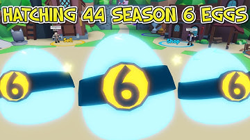 I HATCHED 44 SEASON 6 EGGS IN MINING SIMULATOR 2
