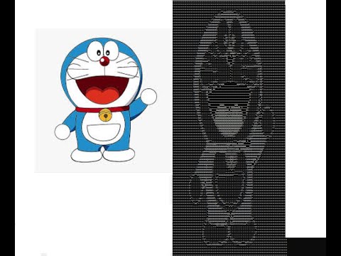 Doraemon Image into ASCII art with Python.