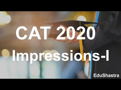 CAT 2020 Exam First Impressions-1 | CAT 2020 Exam | CAT 2020 Test Analysis Slot 1