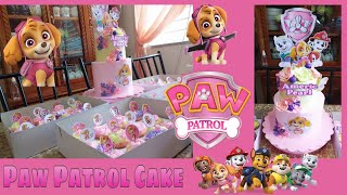 PAW PATROL THEMED CAKE / SKYE CAKE/ CAKE DECORATING TUTORIAL /TEACHER J KITCHEN