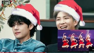 BTS Reaction to Blackpink 'last Christmas  jingle bells   one song more  ✨ (fanmade)