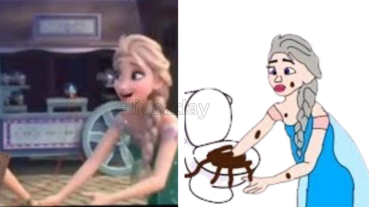 Эльза из «Холодного сердца 2»: Встреча лицом к лицу со своим самым большим страхом. Смешные рисун...