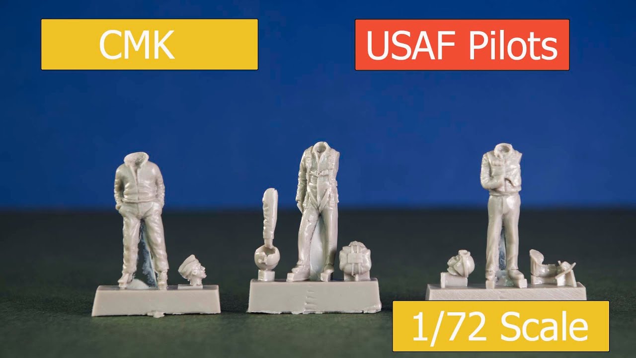 CMK 1/72 USAF model pilot figures Korean War YouTube