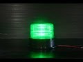 12V 24V兼用フラッシュ ストロボLED警告灯 緑