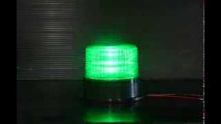 12V 24V兼用フラッシュ ストロボLED警告灯 緑