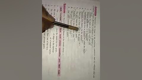 Class 6 English Grammar (Chapter 2 Exercises ) Part 1 #Mr.Balram