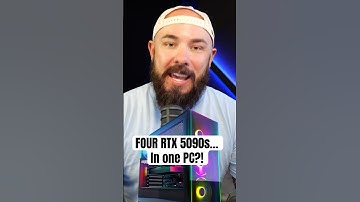 FOUR RTX 5090s in One PC?!