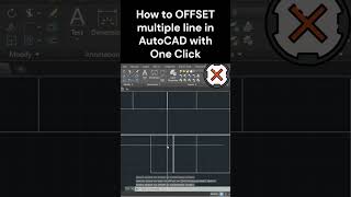 How to OFFSET multiple line in single click YQArch Plugin #autocadshorts #autocadtutorial
