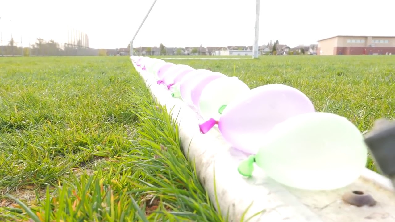 epic water balloon dodgeball fight YouTube