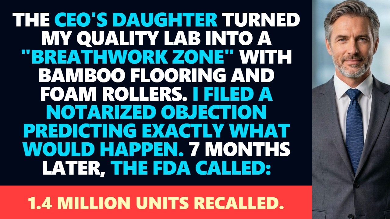 My Boss Let Her Daughter Gut the Lab — I Was the Only Reason the FDA Hadn't Shut Us Down
