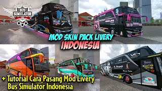 Cara Pasang Mod BUSSID Livery Terbaru + Mod Skin Pack Livery Indonesia | Bus Simulator Mod Apk screenshot 1