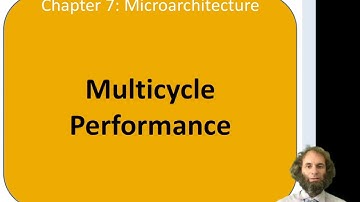 DDCA Ch7 - Part 12: Multicycle Processor Performance