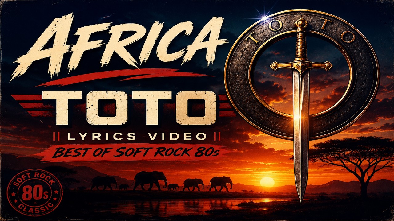Africa - TOTO || Lyrics Video || Best Of Soft Rock 80s - YouTube