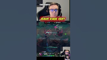 The Only Time Baus Crashed Out And Rage Quit #leagueoflegends