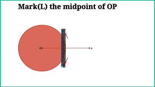Draw a circle of radius 3 cm and mark a point 6 cm away from its centre.Draw the tangents.