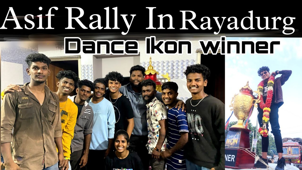 Dance Ikon winner Asif Rally In Rayadurga II Manasa837 II - YouTube