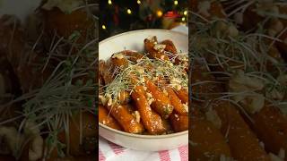 CARROTS IN MAPLE GLAZE WITH PISTACHIOS 🥕