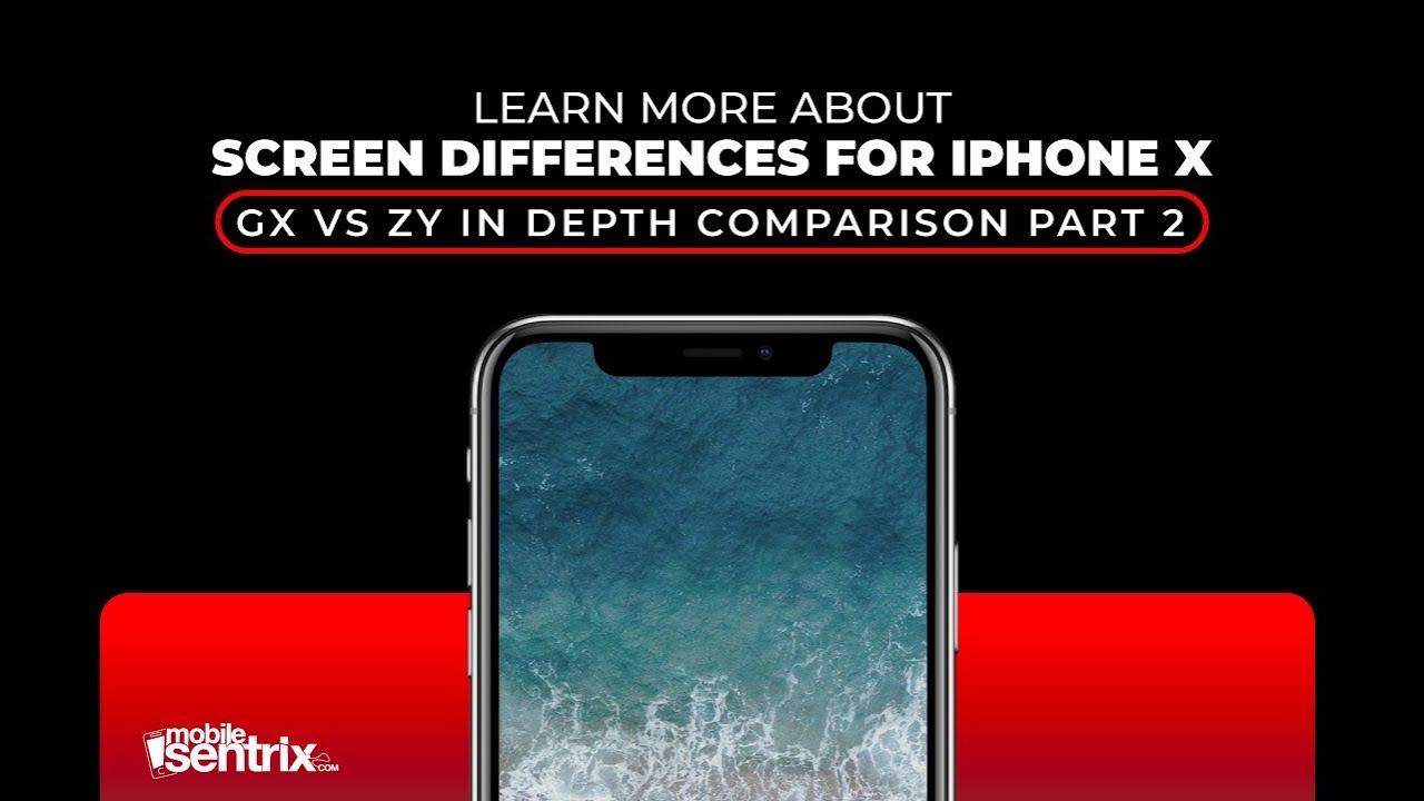 Iphone X Screen Gx Vs Zy Comparison Part 2 Youtube