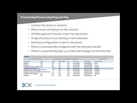 3CX Online Training: 2.2 Provisioning Phones Automatically