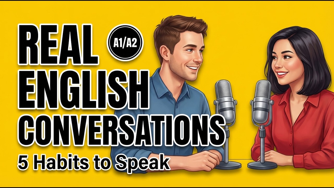 Improve English Listening & Speaking (A1/A2) | Real Conversations + Repeat After Me: English Podcast