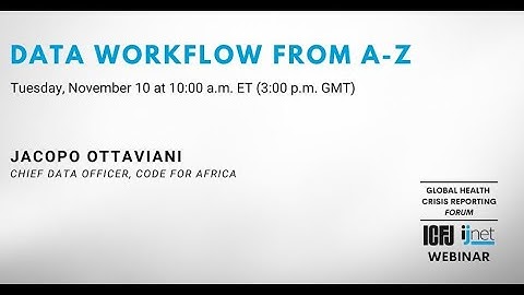 Webinar 59: Data Workflow From A-Z
