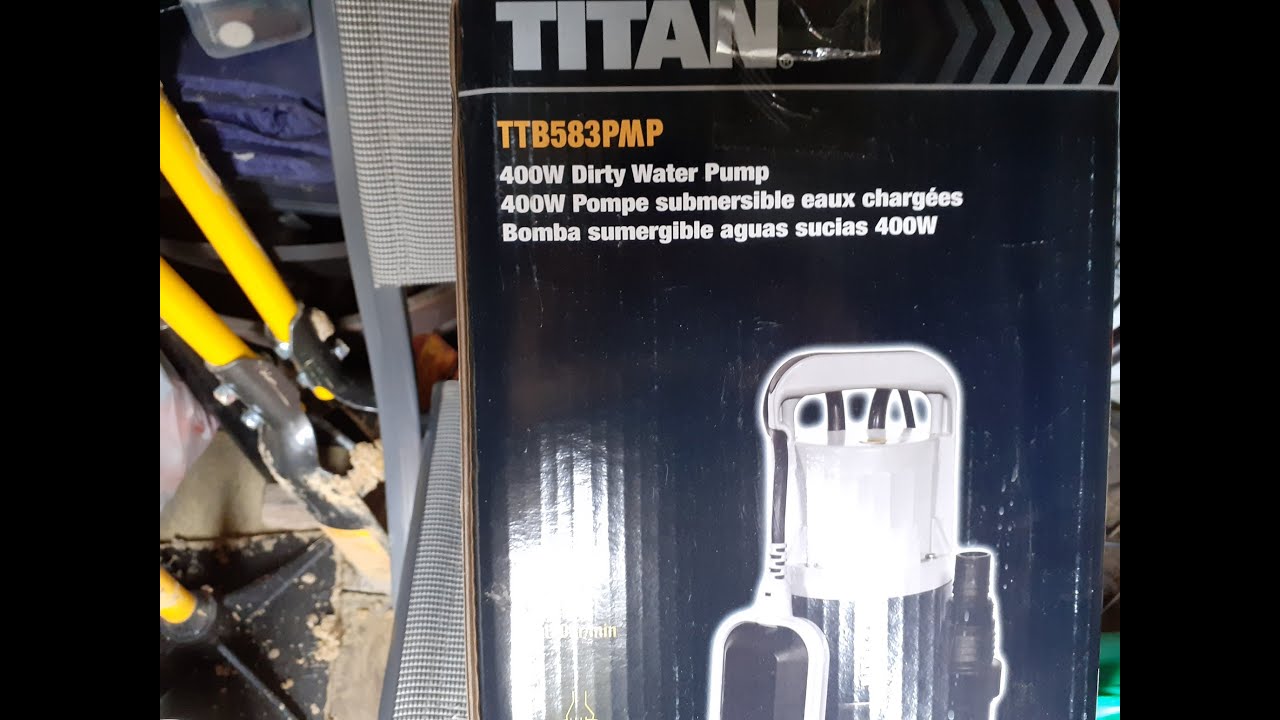 Quick review of Titan TTB583PMP 400W Dirty Water Pump from Screwfix