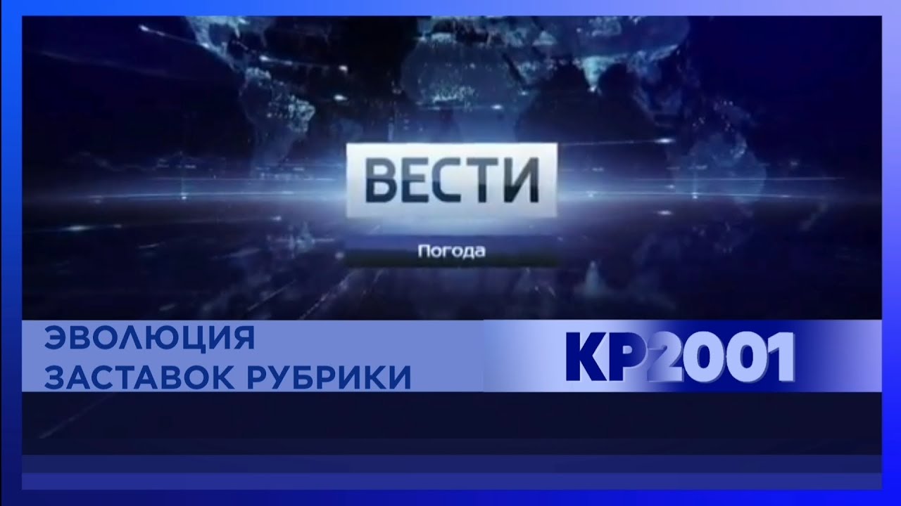 Эволюция заставок рубрики «Вести—Погода»
