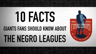 Negro Leagues Facts for SF Giants Fans