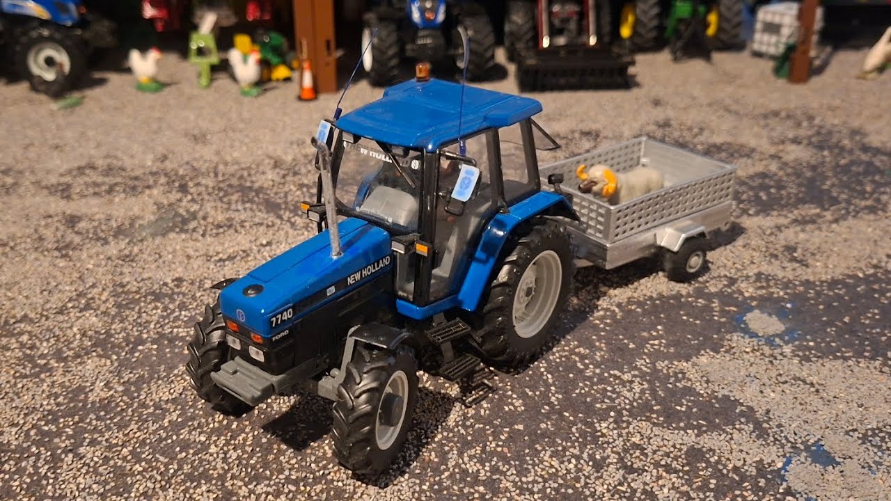 Model farm stop motion - putting the ram in!