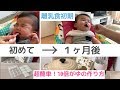 【離乳食 初期】初めて〜1ヶ月後の進め方（実例）＆ブレンダーで超簡単な10倍がゆの作り方【赤ちゃん 生後５ヶ月】量やタイミングは？