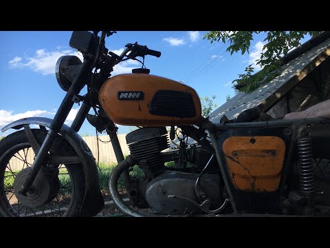 ЗАПУСК ДРЕВНЕГО МОТОЦИКЛА ИЖ ПЛАНЕТА 4 НАЙДЕННОЙ В САРАЕ!!!