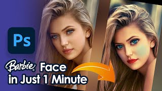 Barbie Face in Photoshop CC 2021 | New Features and Tips | Tech Trophy screenshot 1