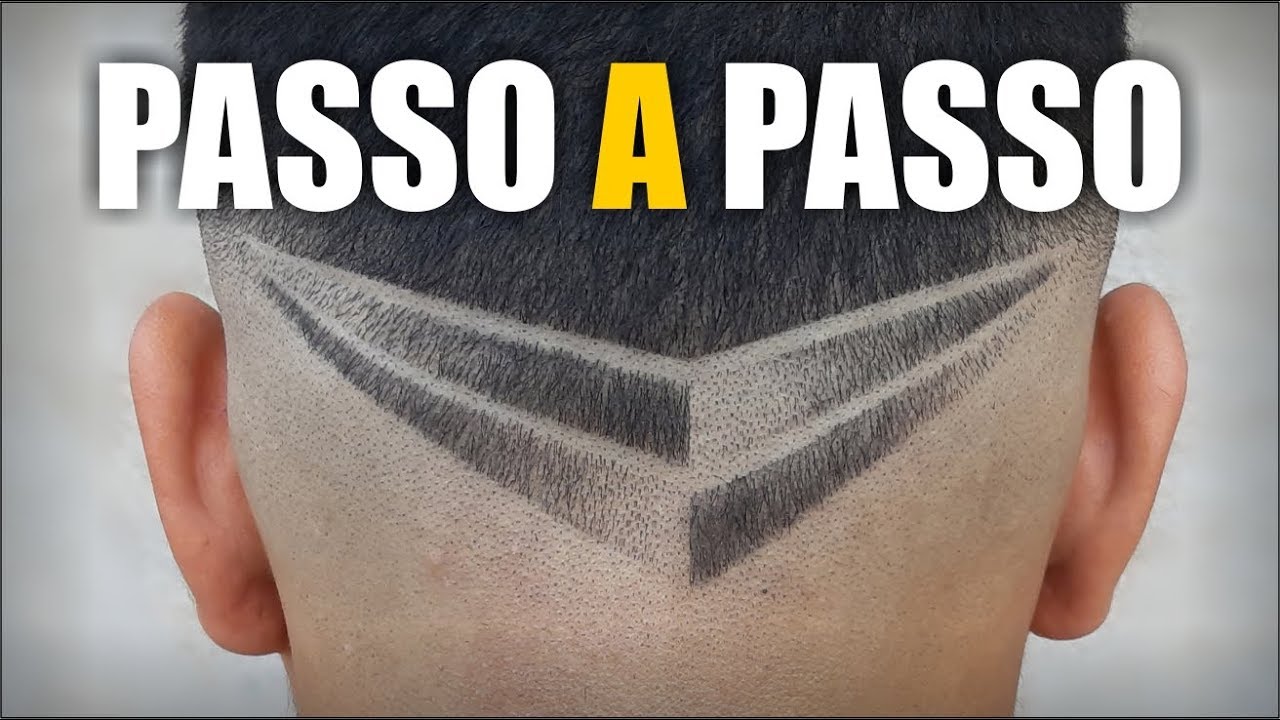 Freestyle em V - Passo a Passo - Corte de cabelo masculino Degradê 