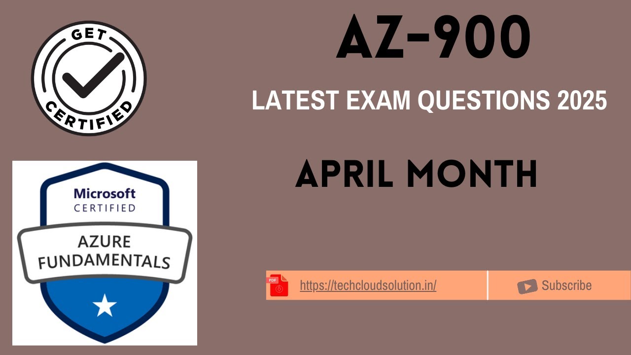 Day 9/30 | AZ 900 Exam Question 2025 || AZ-900 Crash Course || PDF ...