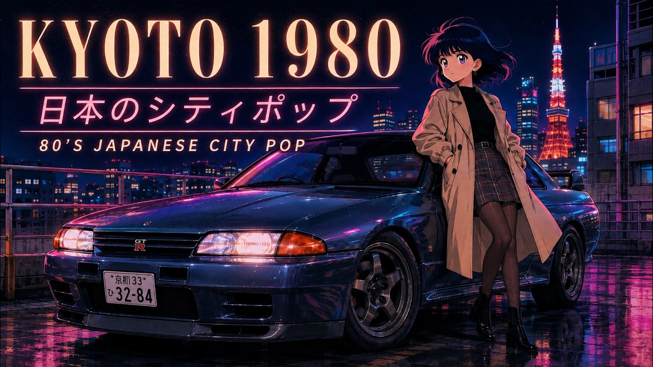 京都の夜に恋して 🌙 KYOTO 1980 | 80年代シティポップ • Japanese