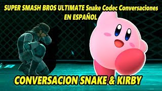 Super Smash Bros Ultimate En Español: Snake Codec Conversaciones: Kirby