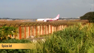 Cute SpiceJet Boeing 737 at Trivandrum International Airport (FullHD)