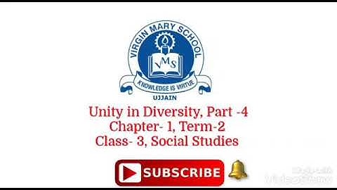 Unity in Diversity, Part-4,Ch-1,Term-2,Class-3,Social Studies
