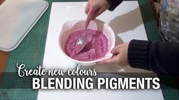 Create your own unique colours by blending your powder pigments