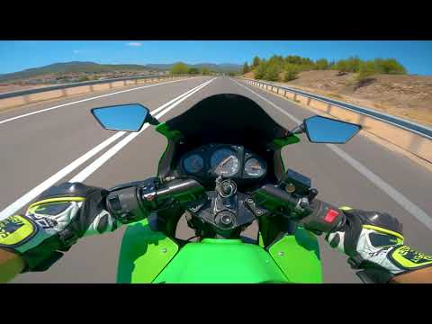 Took the Ninja 250R for a ride | Raw sound | LOUD exhaust