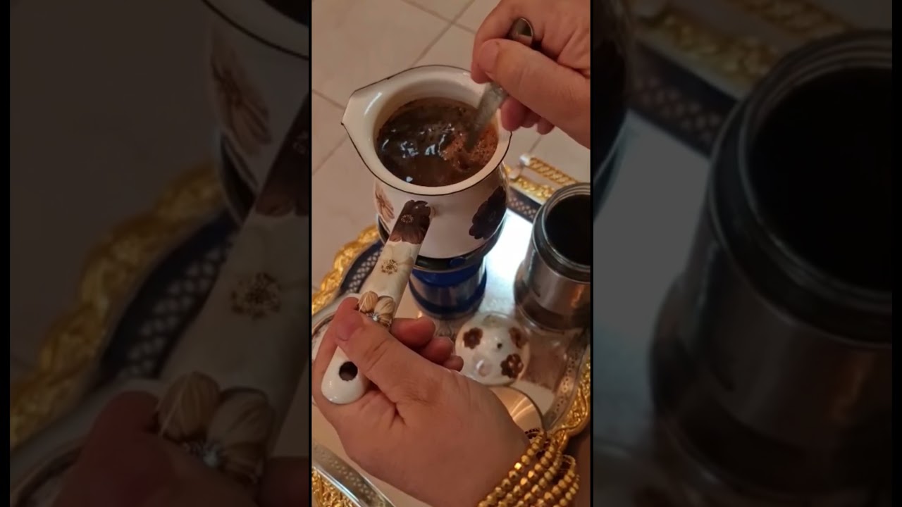 القهوة التركية في البيت ولا أحلى 😊 Delicious Turkish Coffee ☕️ Homemade 