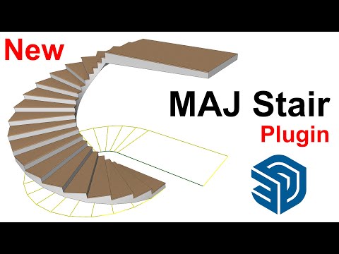 New MAJ Stair Plugin For SketchUp - TutorialsUp