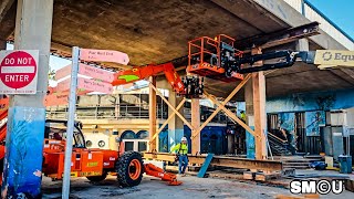 𝗦𝗨𝗣𝗣𝗢𝗥𝗧 𝗦𝗬𝗦𝗧𝗘𝗠: Crews Shore Up Santa Monica Pier Bridge Before Demolition